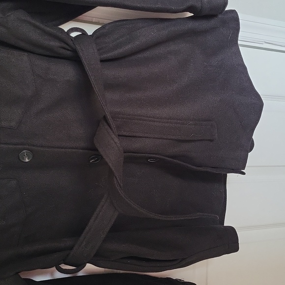 Black Thick Shacket with Belt and Pockets XXL - Picture 3 of 5